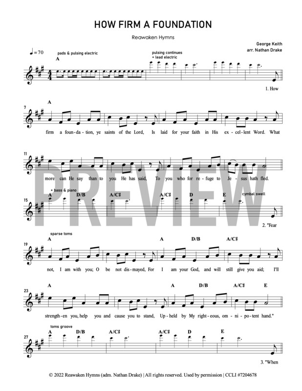 How Firm a Foundation - Lead Sheet