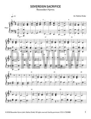 Sovereign Sacrifice - Piano Sheet Music