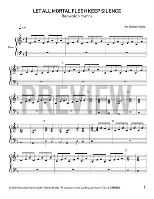 Let All Mortal Flesh Keep Silence - Piano Sheet Music