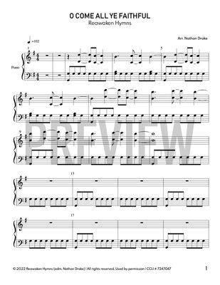 O Come All Ye Faithful (2024) - Piano Sheet Music