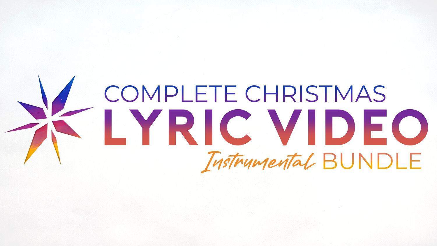 The Complete Christmas Instrumental Lyric Video Bundle
