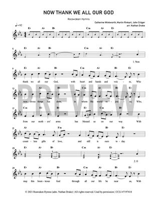 Now Thank We All Our God - Lead Sheet