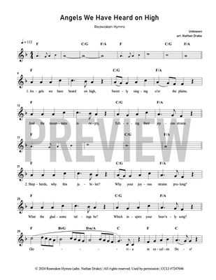 Angels We Have Heard on High (2024) - Lead Sheet