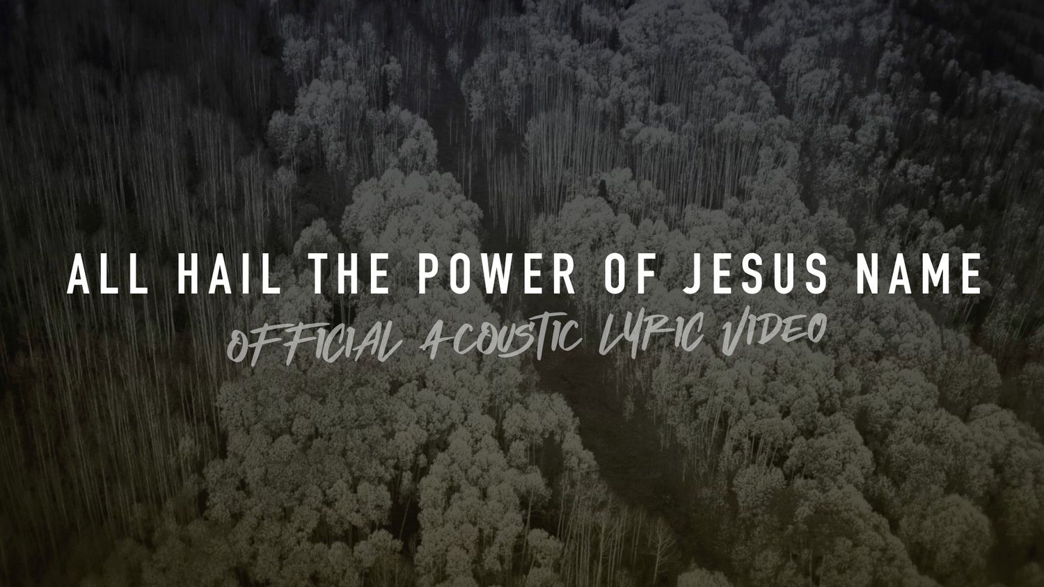 All Hail the Power of Jesus&#39; Name (Acoustic Band Lyric Video)