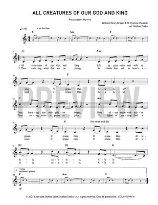 All Creatures of Our God and King - Lead Sheet