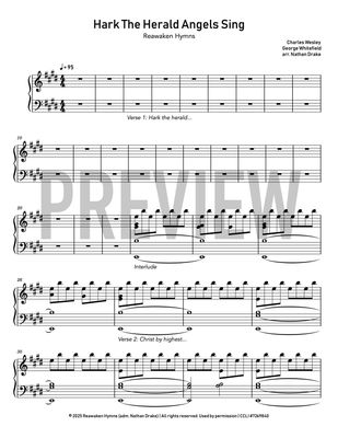 Hark The Herald Angels Sing (2025) - Piano Sheet Music