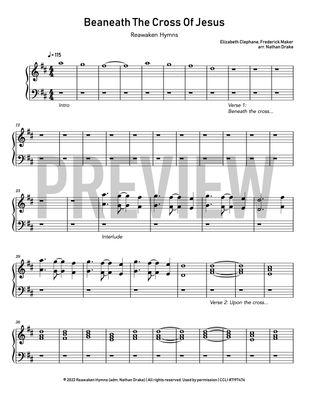 Beneath the Cross of Jesus - Piano Sheet Music
