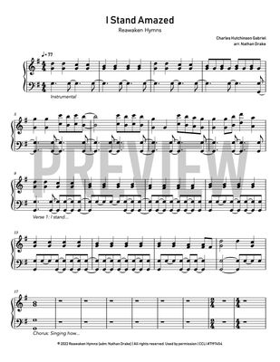 I Stand Amazed in the Presence - Piano Sheet Music