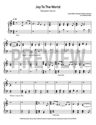 Joy To The World - Piano Sheet Music