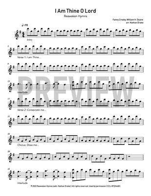 I Am Thine O Lord - Piano Sheet Music