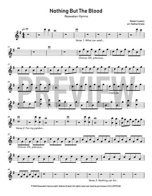 Nothing but the Blood - Piano Sheet Music