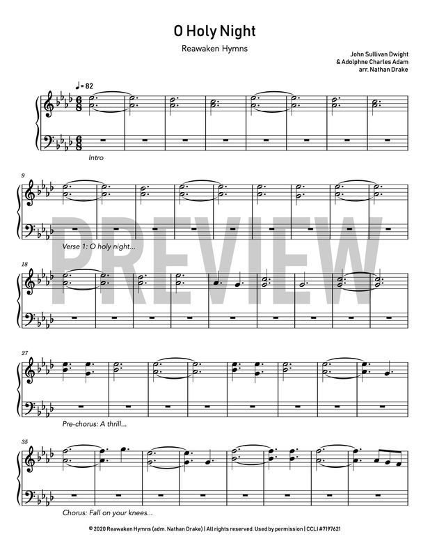 O Holy Night - Piano Sheet Music