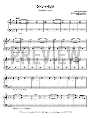 O Holy Night - Piano Sheet Music