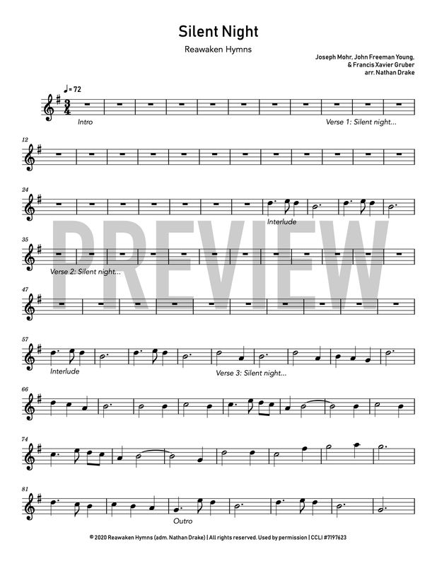 Silent Night - Piano Sheet Music