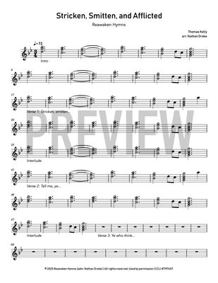 Stricken, Smitten, and Afflicted - Piano Sheet Music