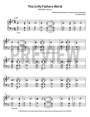 This Is My Father&#39;s World - Piano Sheet Music