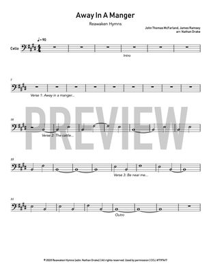Away in a Manger - Cello Sheet Music