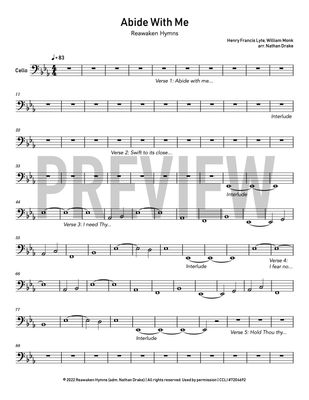 Abide With Me - Cello Sheet Music