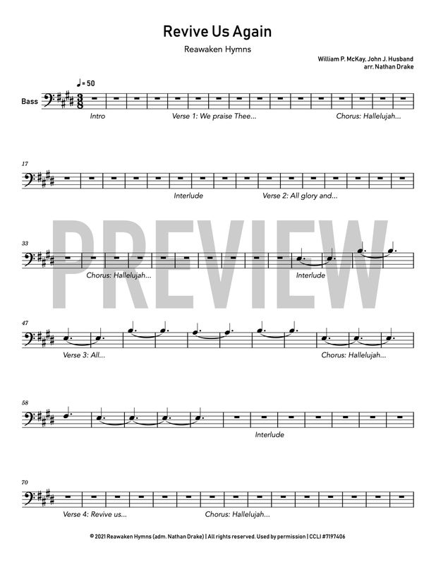 Revive Us Again - String Sheet Music (4 parts)