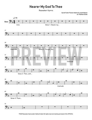 Nearer My God to Thee - Strings Sheet Music (2 parts)