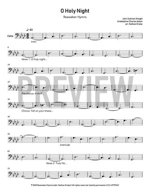 O Holy Night - Cello Sheet Music