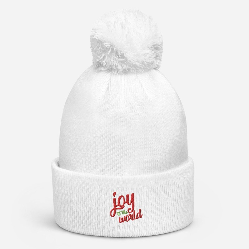 Joy to the World Pom Pom Beanie