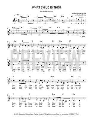 What Child Is This - Lead Sheet