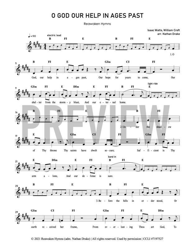 O God Our Help In Ages Past - Lead Sheet