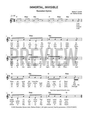 Immortal, Invisible - Lead Sheet