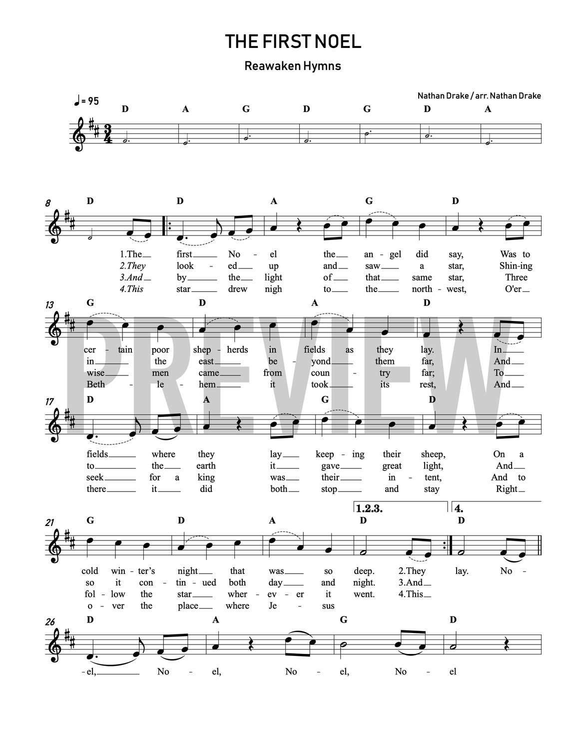 The First Noel (2025) - Lead Sheet