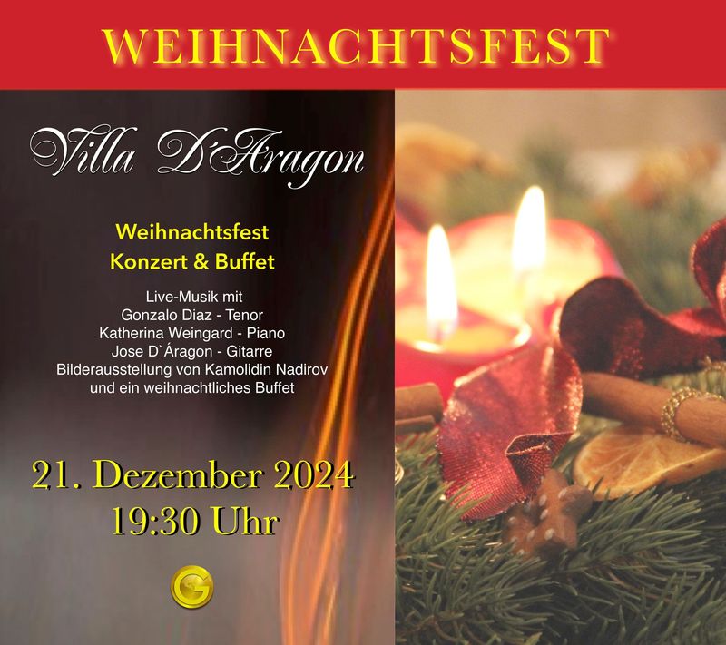 WEIHNACHTSFEST MIT BUFFET UND LIVE MUSIK