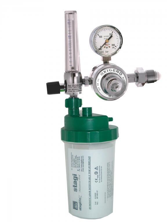 Caudalímetro con humidificador