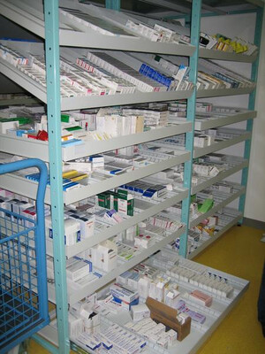 Farmacia zona almacén