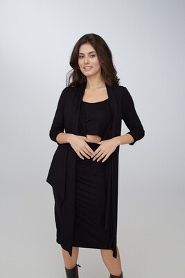Платье с длинным рукавом черный