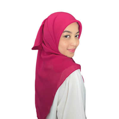 Square Plain in Dark Cherry