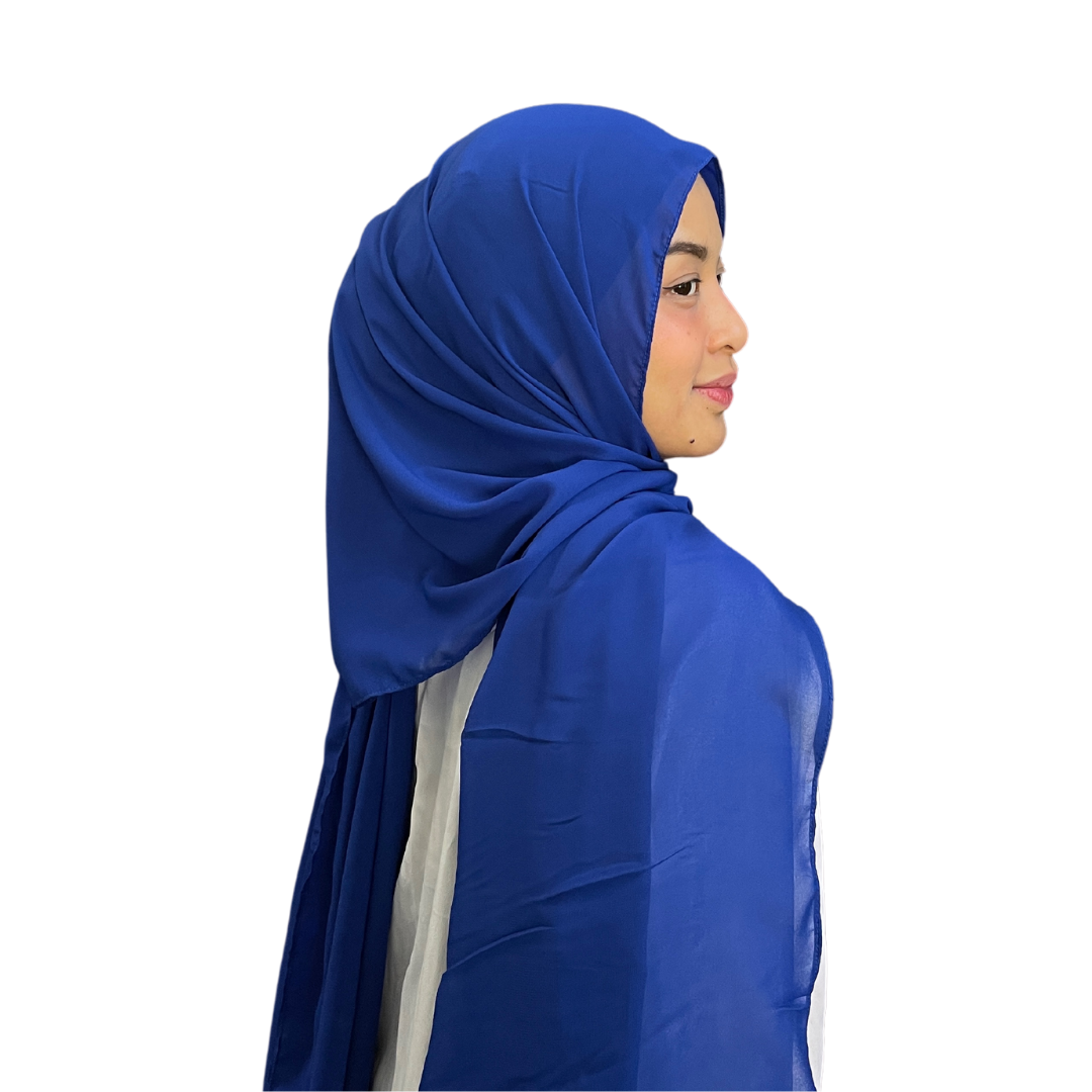 Shawl Plain in Royal Blue