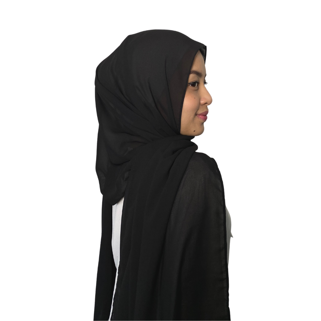 Shawl Plain in Black