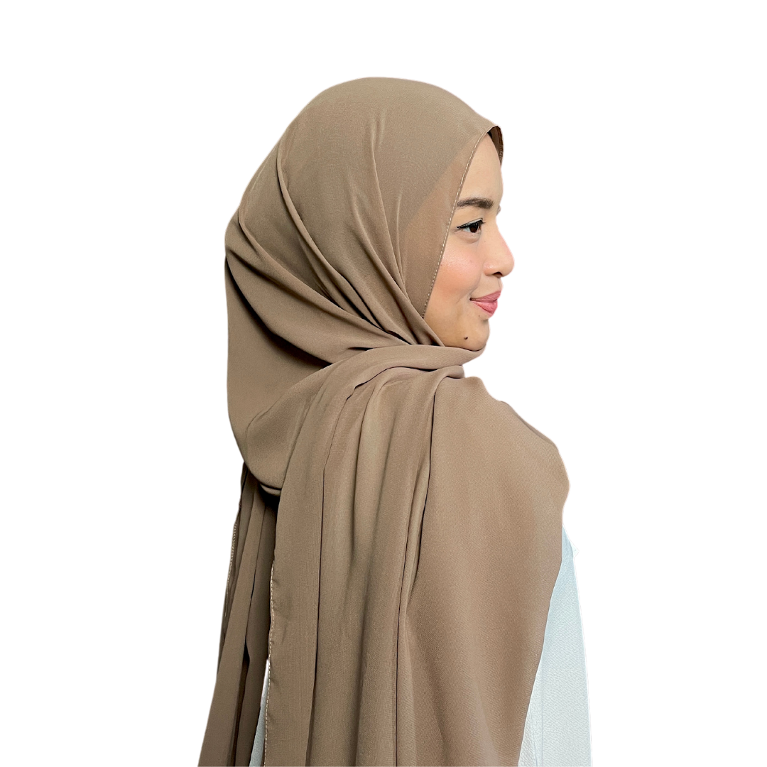 Shawl Plain in Deep nude