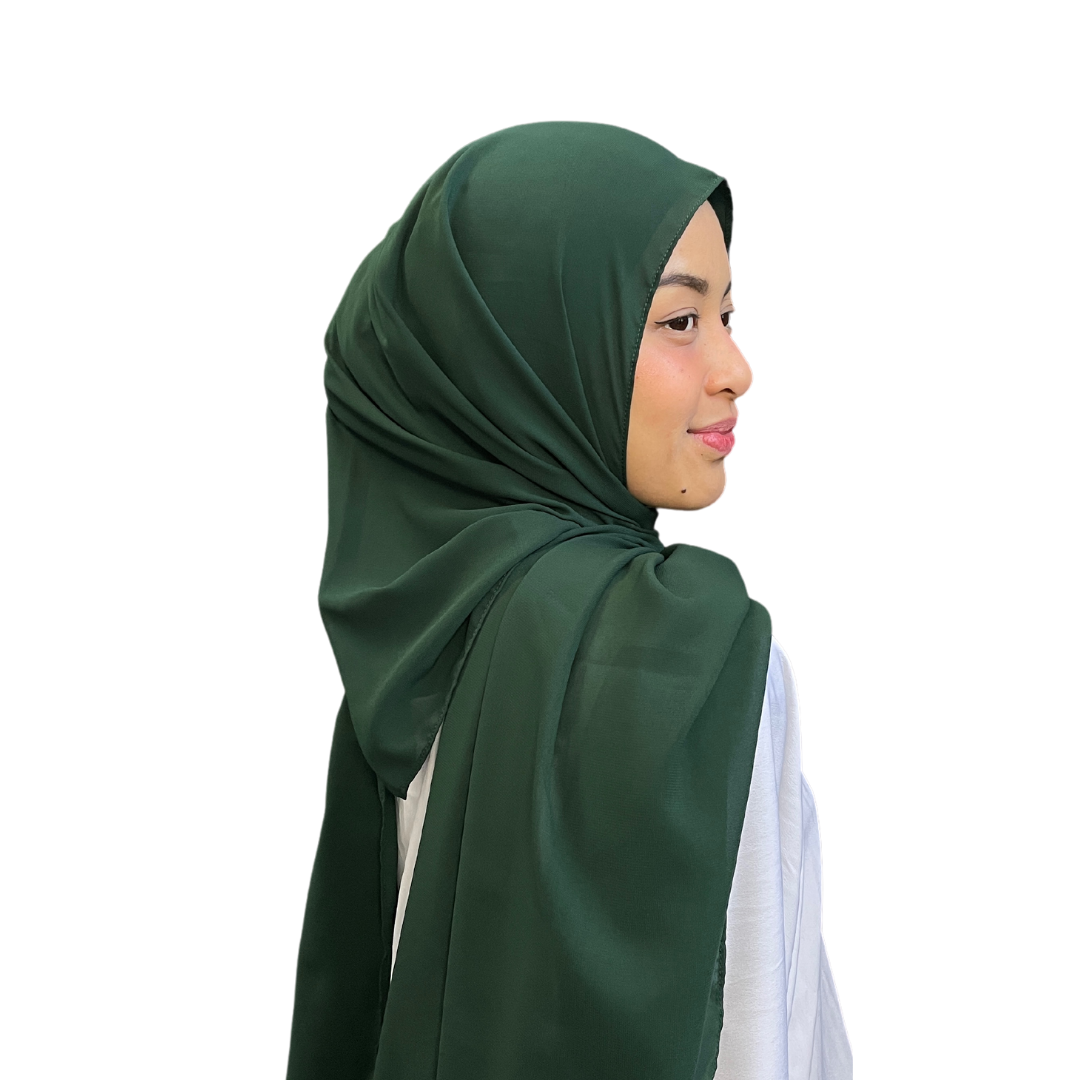 Shawl Plain in Foxy Green