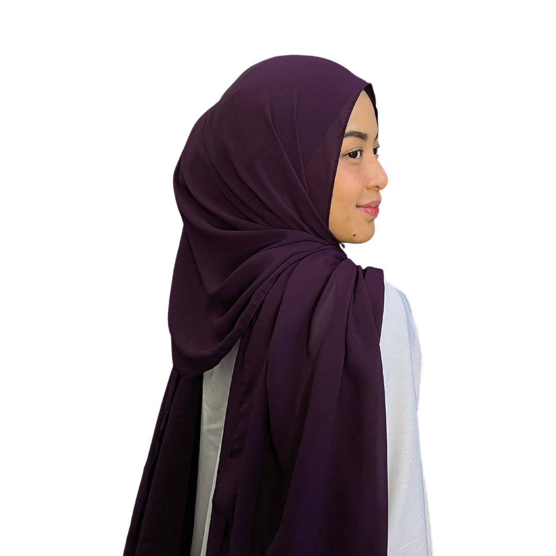 Shawl Plain in Royal Purple