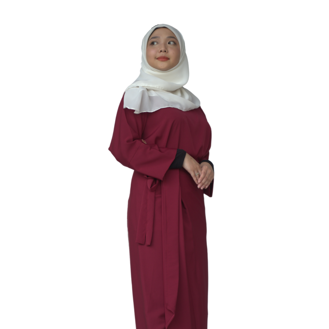 Ad-Leesa Caftan in Red Scarlet
