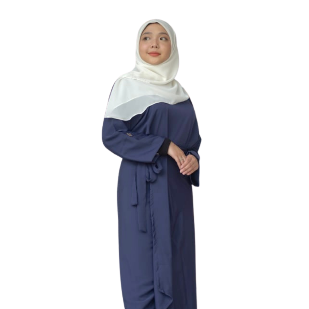 Ad-Leesa Caftan in Dark Blue