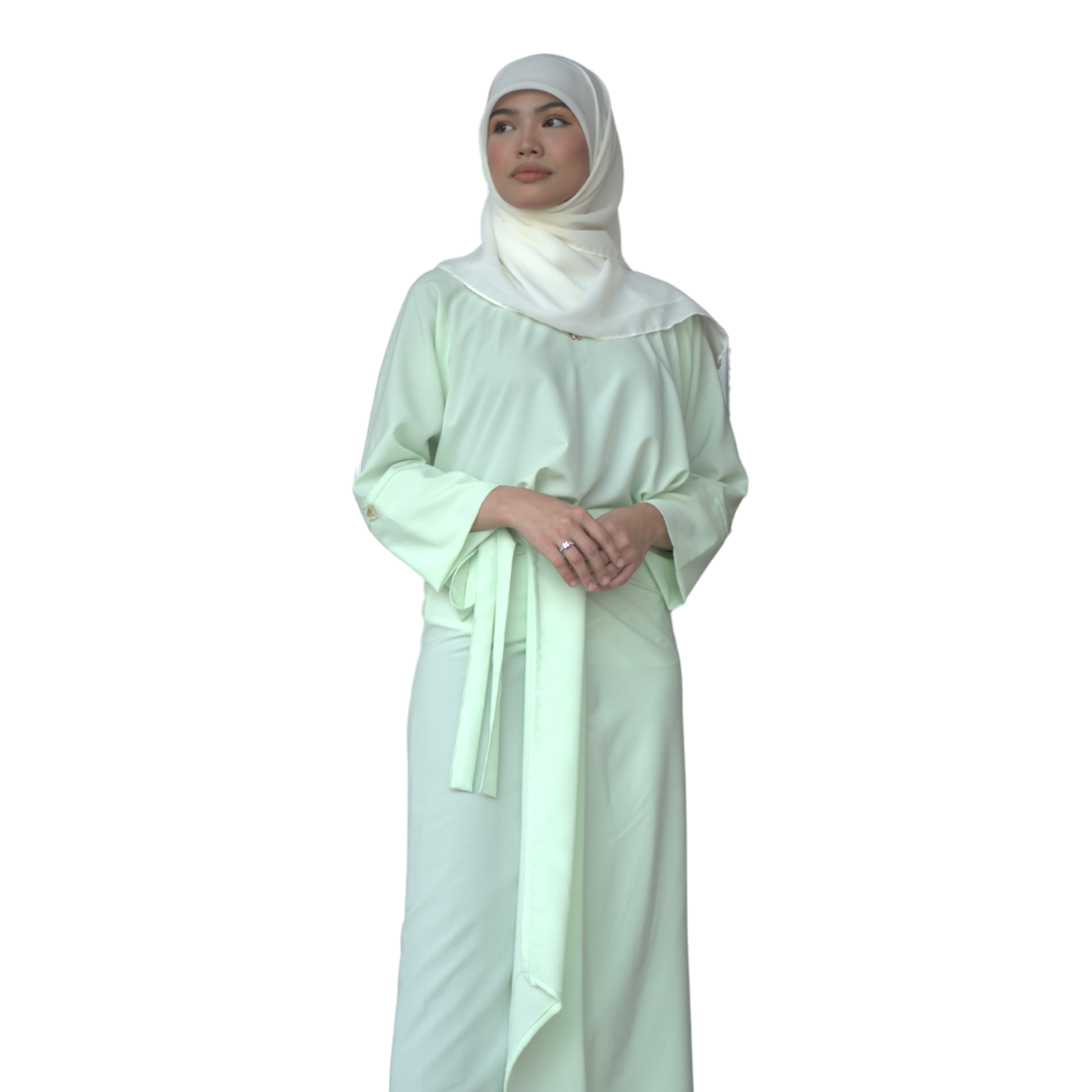 Ad-Leesa Caftan in Mintlily