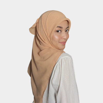 Square Plain in Pale Apricot