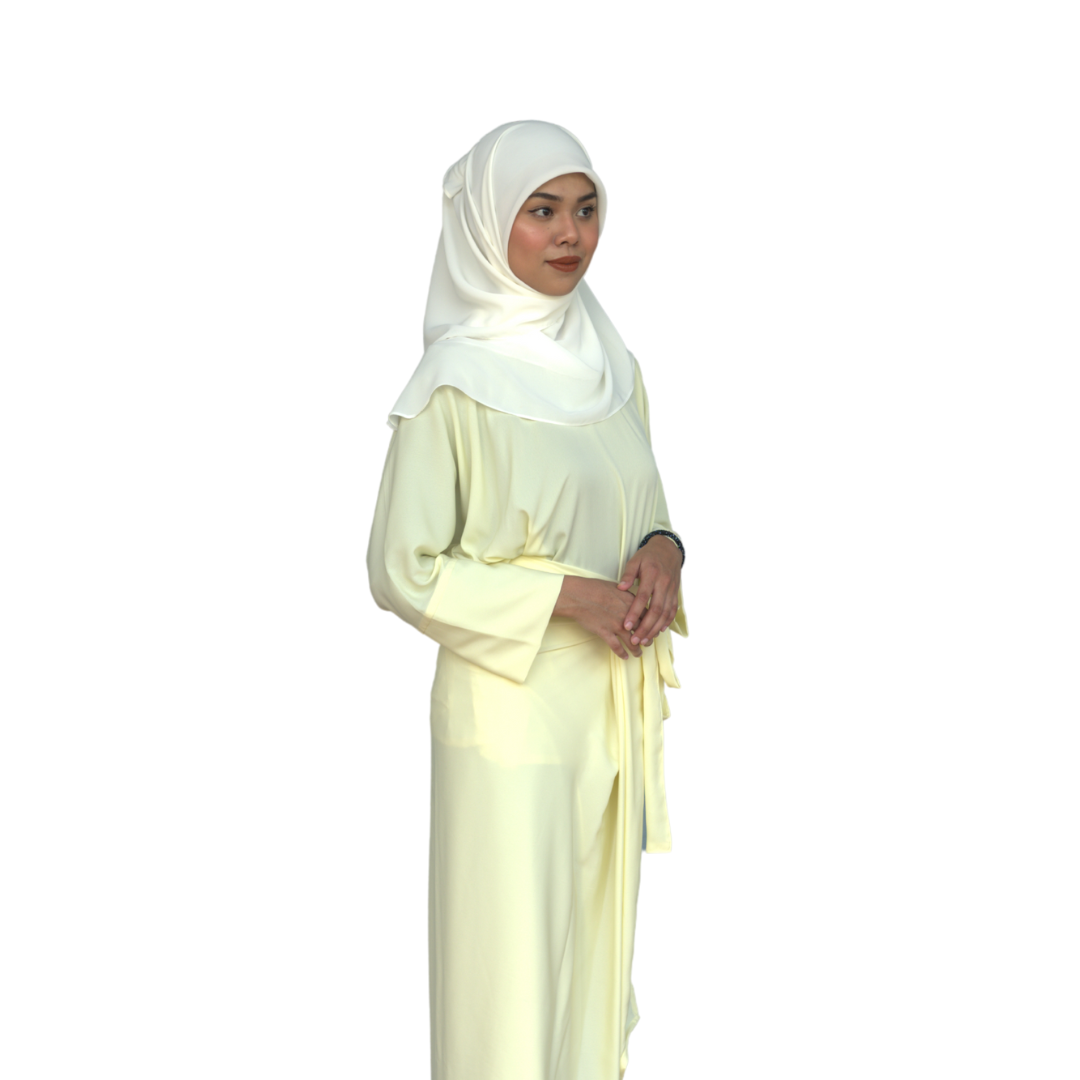 Ad-Leesa Caftan in Banana Smoothie