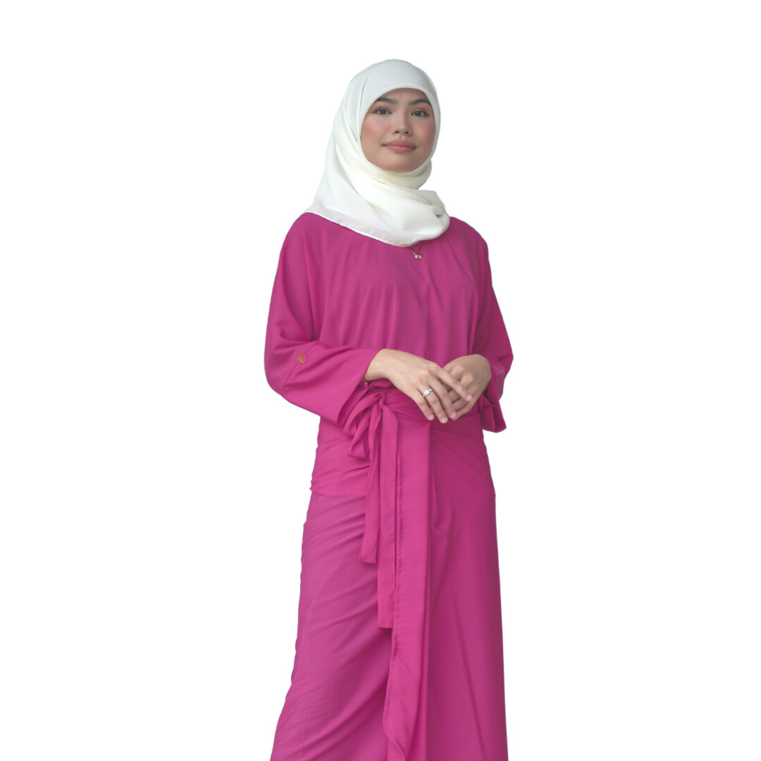 Ad-Leesa Caftan in Hot Pink