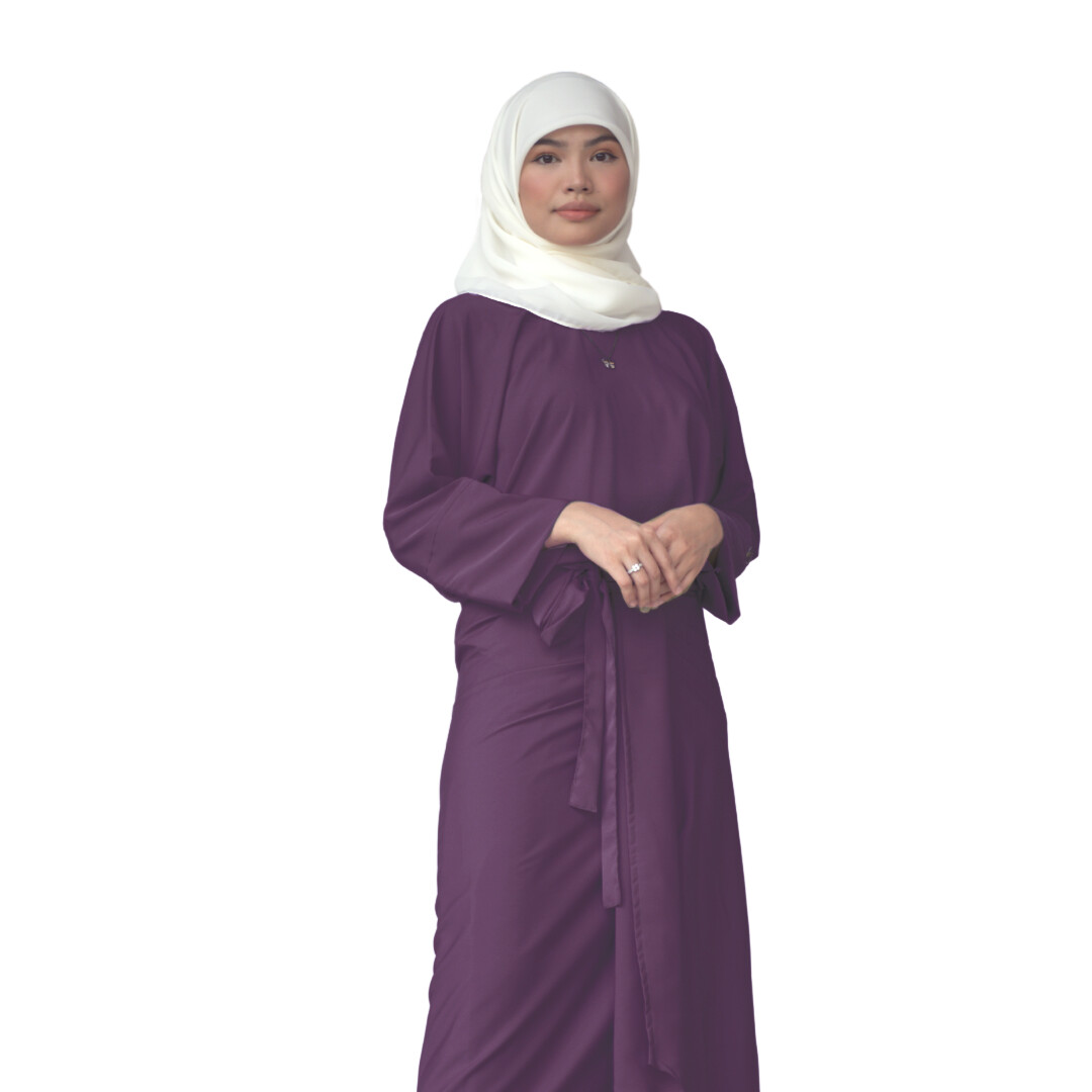 Ad-Leesa Caftan in Raisinberry
