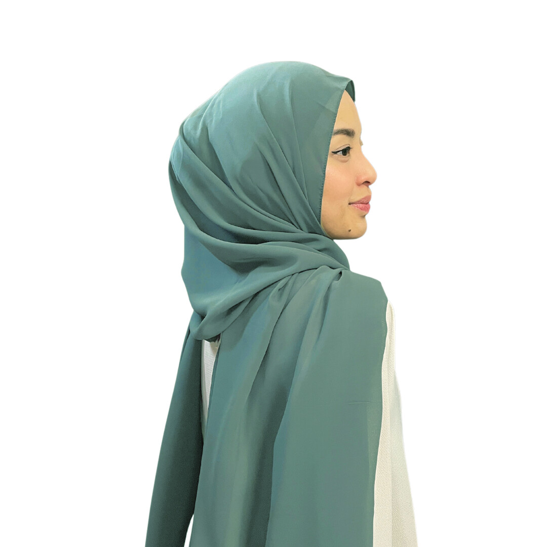 Shawl Plain in Blue Costa