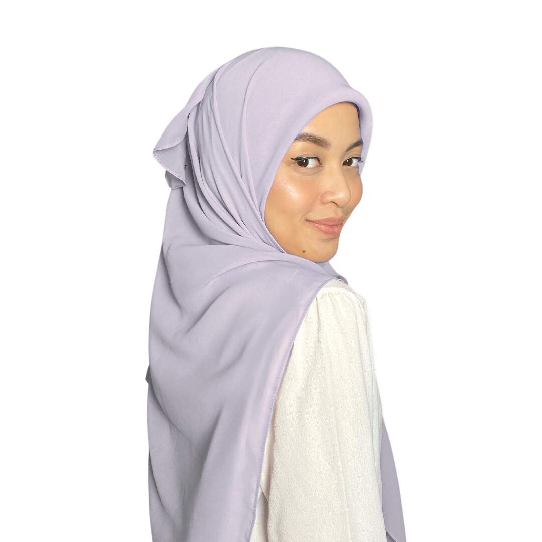Square Plain in Pale silver