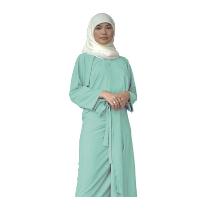 Ad-Leesa Caftan in Aquamarine